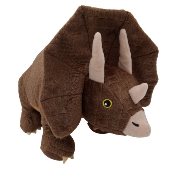 Triceratops Plush Kohls Cares Brown Dinosaur Horns 13 Inch Stuffed Animal Toy - Picture 4 of 12